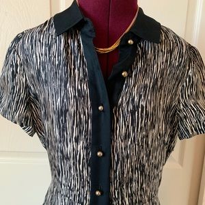 Kate Spade Button Front Silk Dress- Size 00